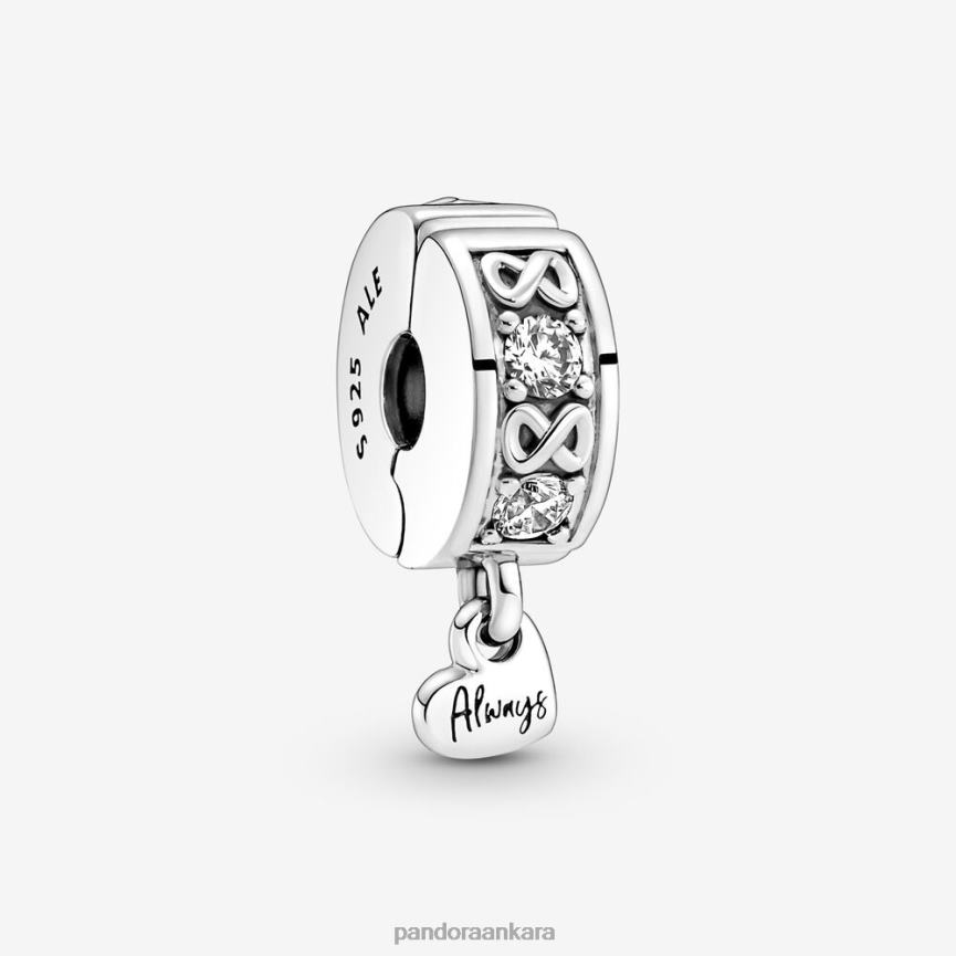 aile her zaman klip cazibesini aç 82N8H15 Pandora som gümüş