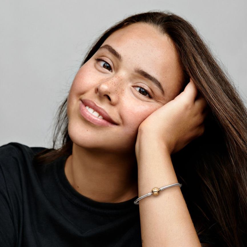 anlar bileklik 82N8H362 Pandora iki ton