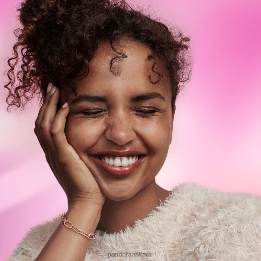 bana bağlantı zinciri bilezik 82N8H469 Pandora Gül Altın Kaplama