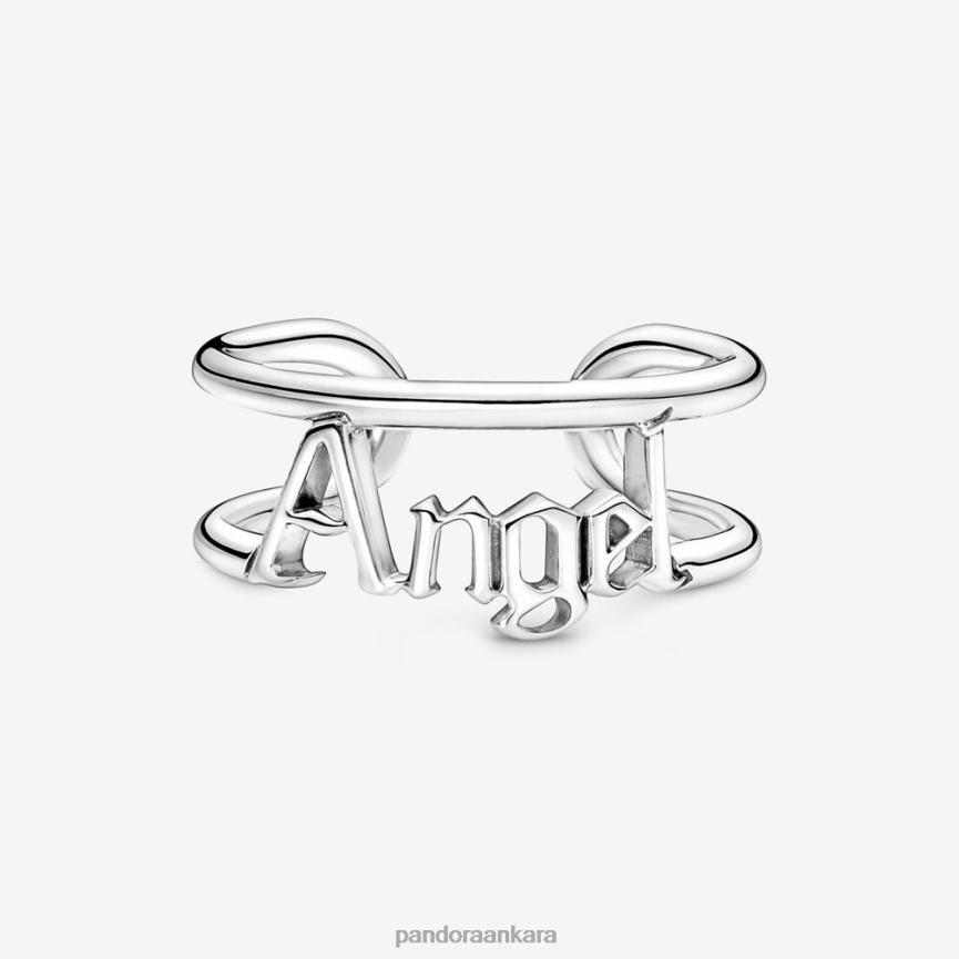 bana melek açık halka 82N8H686 Pandora som gümüş