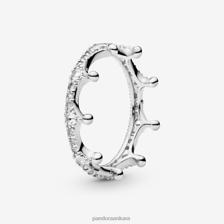 berrak parlak taç halkası 82N8H594 Pandora som gümüş