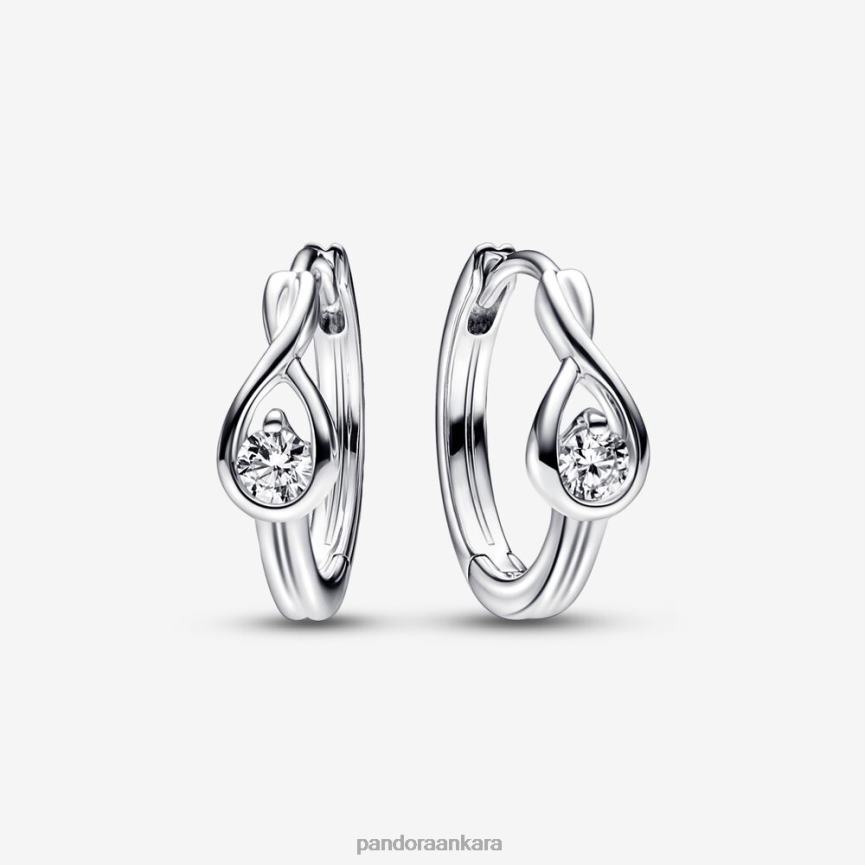 brilliance laboratuvar yapımı 020 ct tw pırlanta halka küpeler 82N8H860 Pandora som gümüş