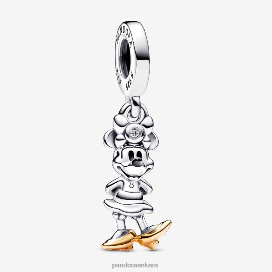 disney 100 yıl dönümü minnie mouse 0009 ct tw laboratuvarı 82N8H133 Pandora iki ton