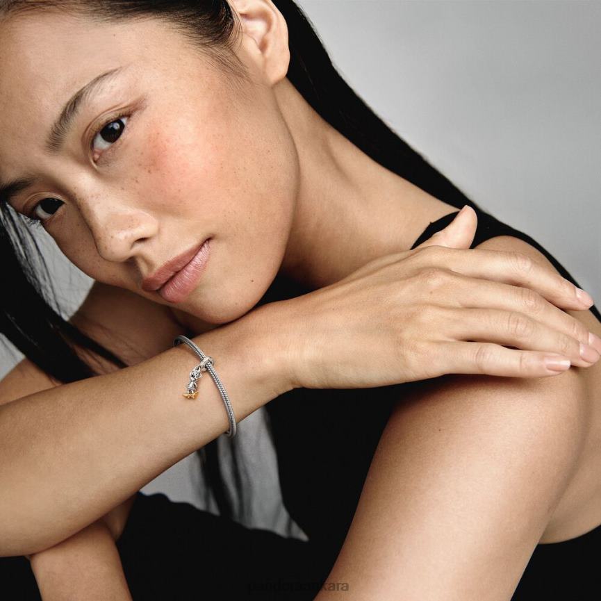 disney 100 yıl dönümü minnie mouse 0009 ct tw laboratuvarı 82N8H133 Pandora iki ton