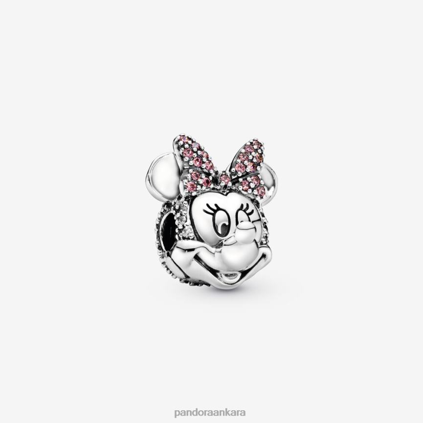 disney minnie mouse pembe açacağı yay klipsi çekicilik 82N8H30 Pandora som gümüş