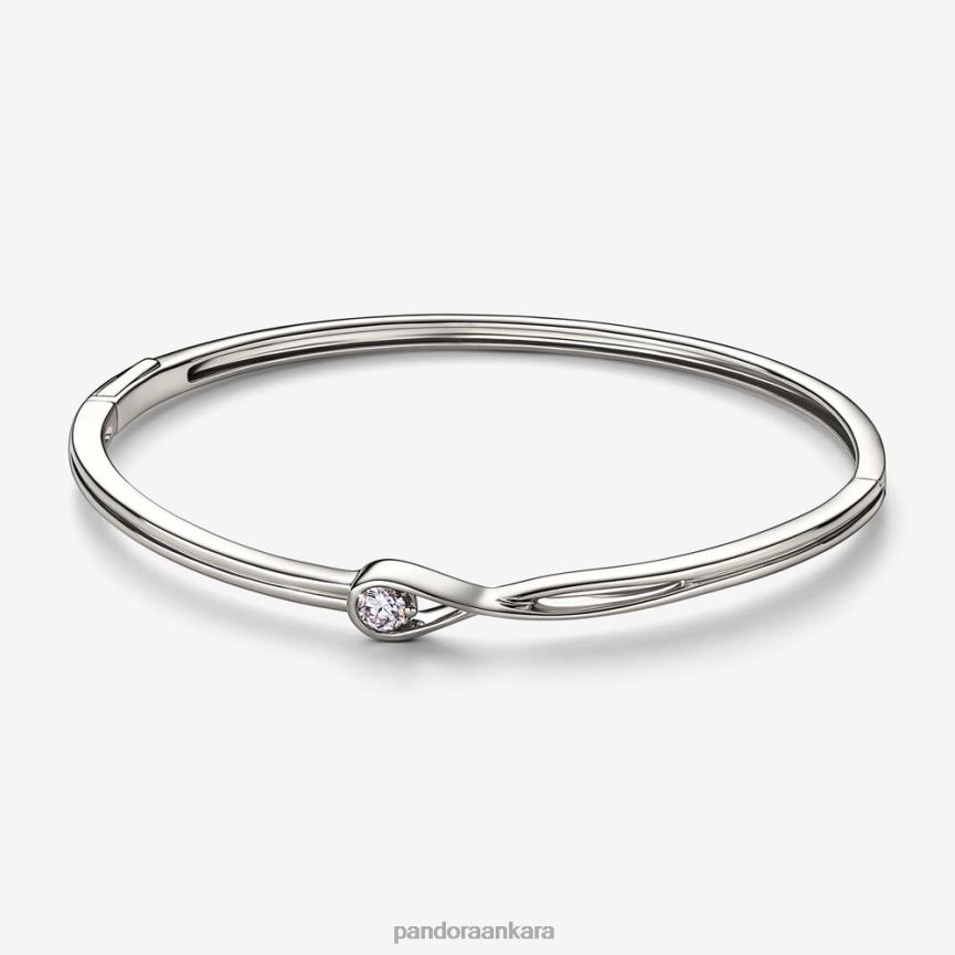 Brilliance laboratuvar yapımı 0,25 ct tw pırlanta bileklik 82N8H444 Pandora Beyaz altın