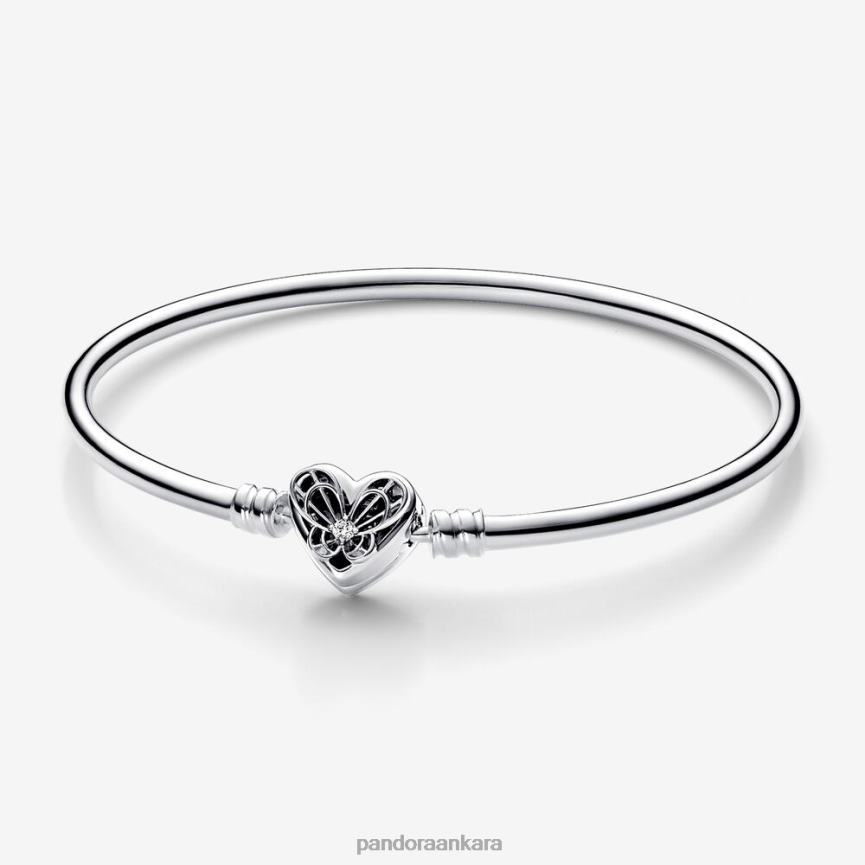 anlar kalp ve kelebek bileklik 82N8H418 Pandora som gümüş