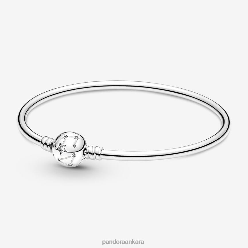 anlar yıldızlar ve galaksi bilekliği 82N8H422 Pandora som gümüş