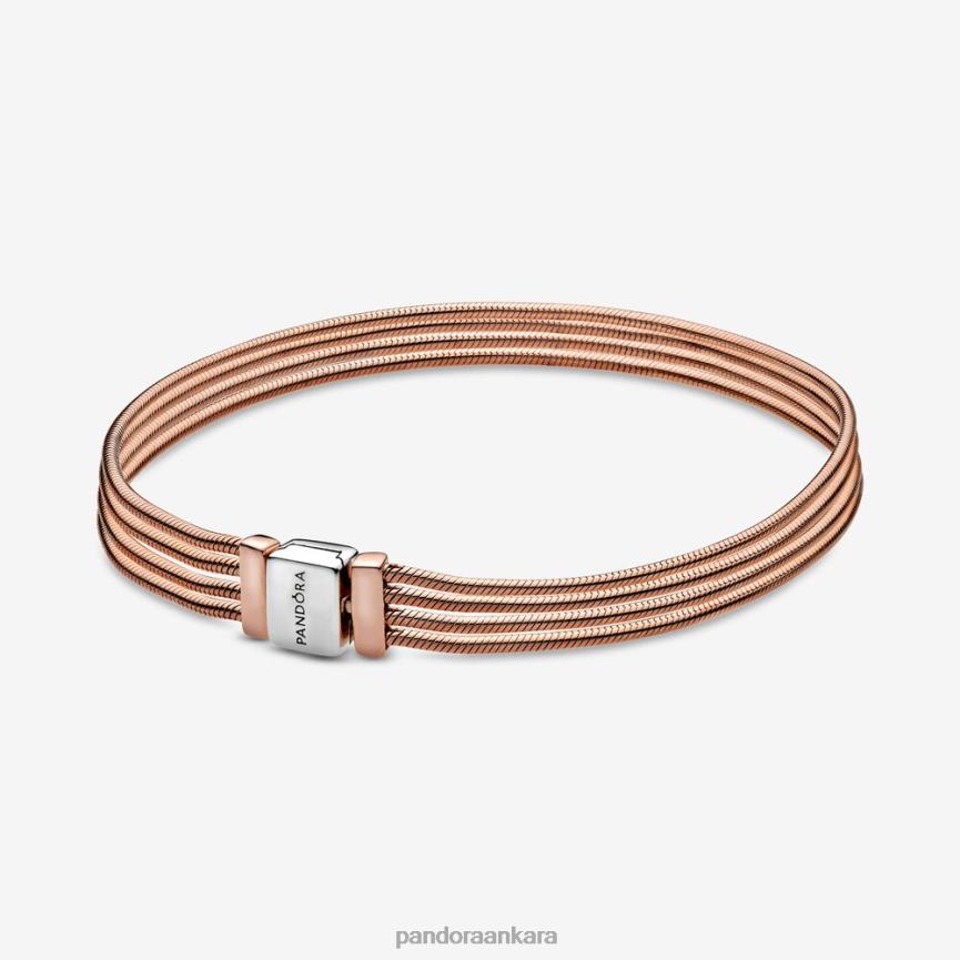 Reflections çoklu yılan zincir bileklik 82N8H394 Pandora iki ton