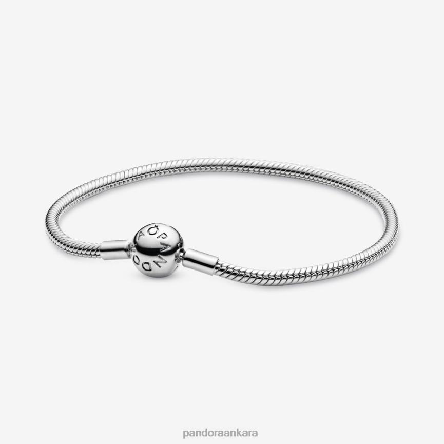 anlar yılan zincir bileklik 82N8H340 Pandora som gümüş