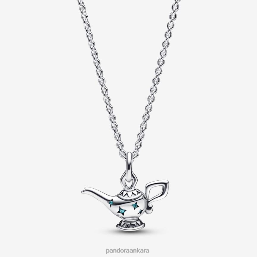 disney aladdin sihirli lamba kolye collier kolye 82N8H805 Pandora som gümüş