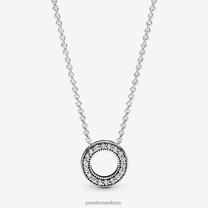 logo açacağı daire collier kolye 82N8H708 Pandora som gümüş