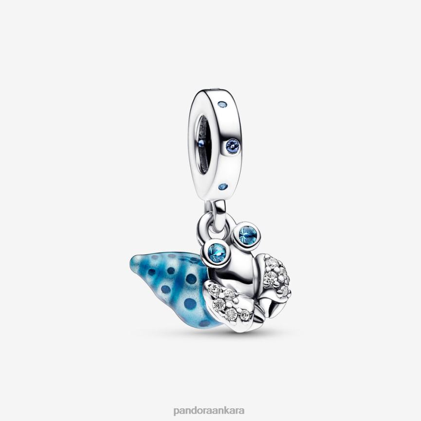 karanlıkta parlayan keşiş yengeci sarkan çekicilik 82N8H72 Pandora som gümüş