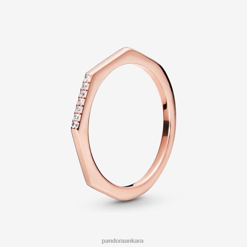 çok yönlü halka 82N8H635 Pandora Gül Altın Kaplama