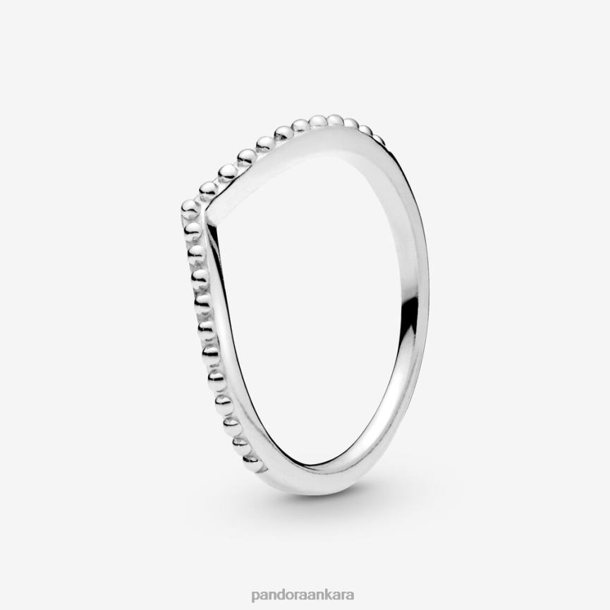 boncuklu salıncak halkası 82N8H575 Pandora som gümüş