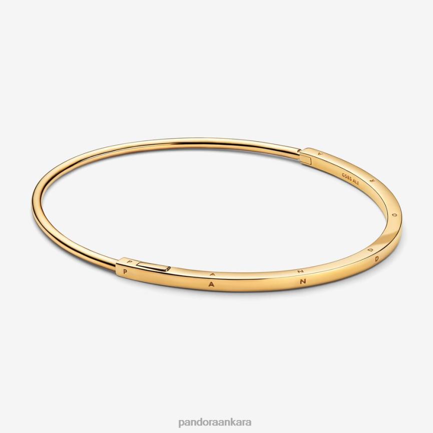 imza kimlik bilekliği 82N8H442 Pandora altın