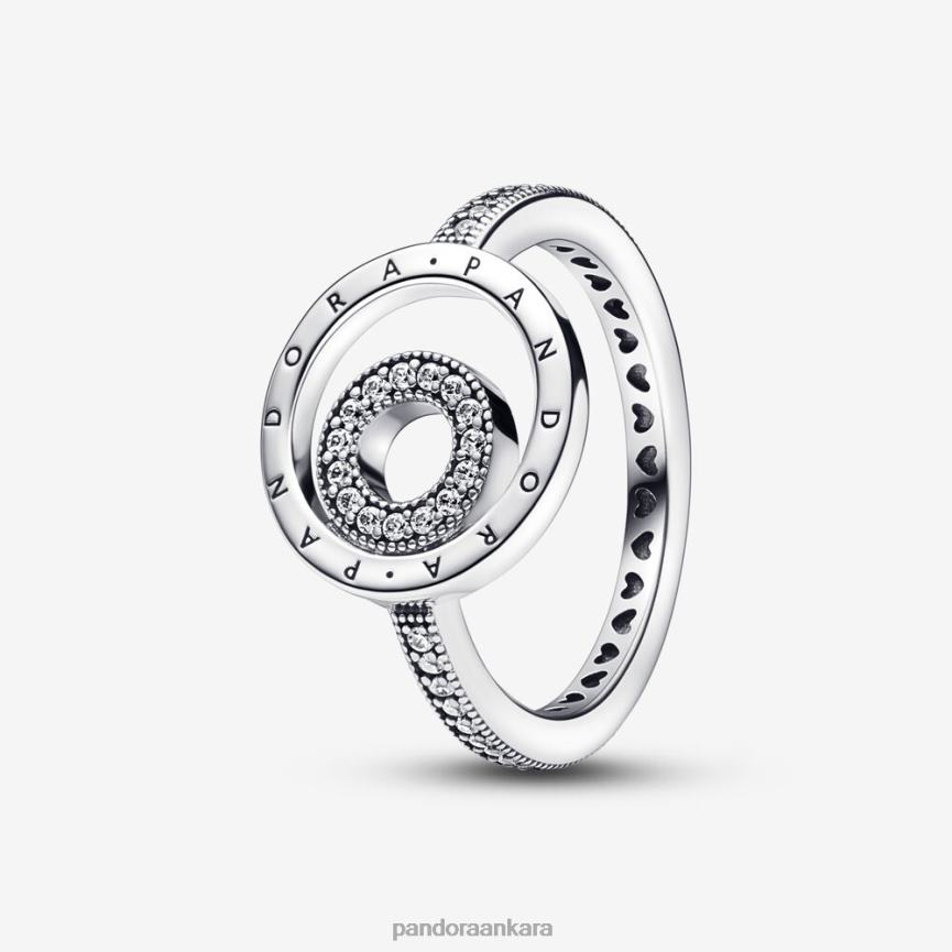 imza logo daireleri döşeme halkası 82N8H687 Pandora som gümüş