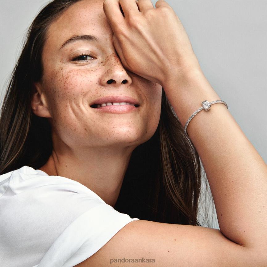 köpüklü güneş patlaması klip çekiciliği 82N8H23 Pandora som gümüş