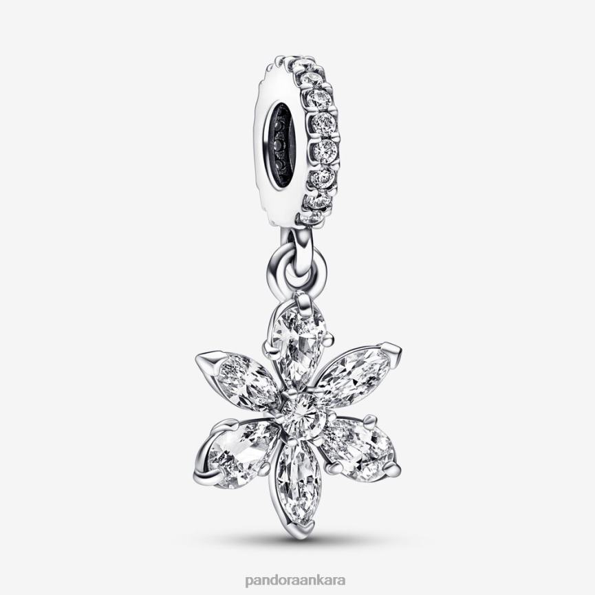 köpüklü herbaryum kümesi sarkan çekicilik 82N8H224 Pandora som gümüş