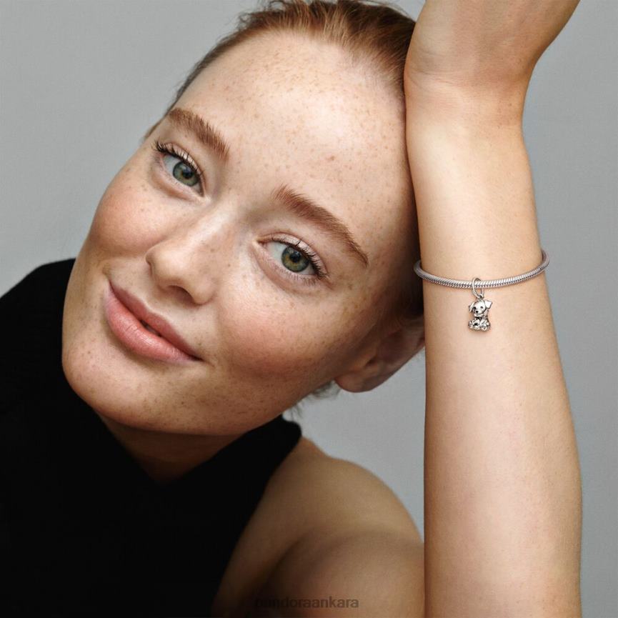 labrador köpek yavrusu köpek sallantı çekiciliği 82N8H101 Pandora som gümüş