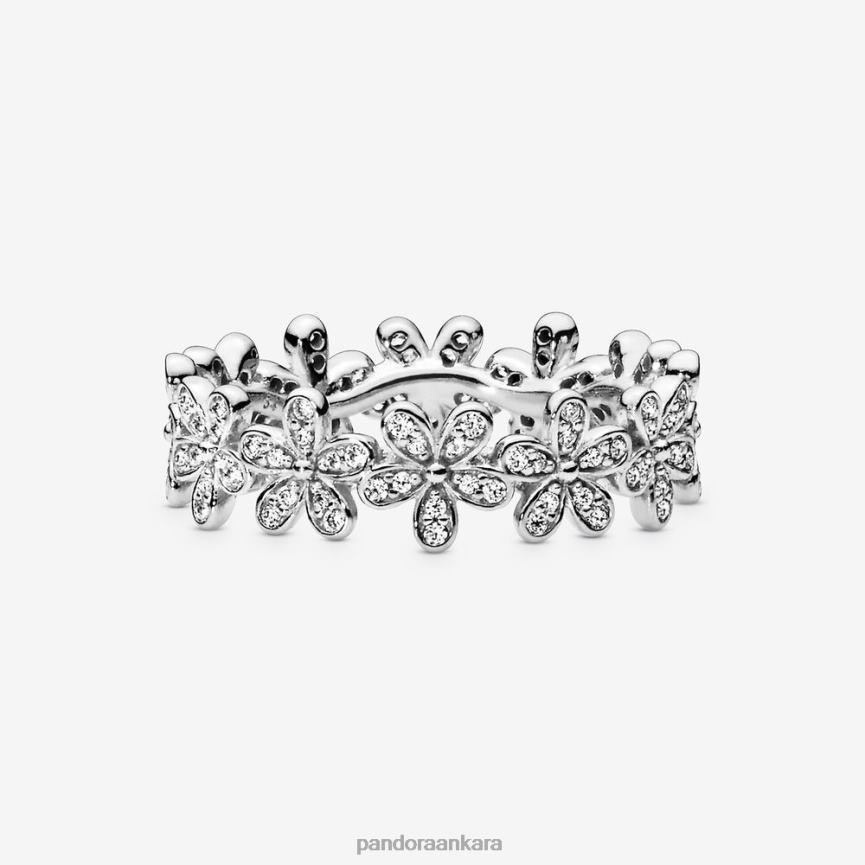 papatya çiçeği yüzük 82N8H652 Pandora som gümüş