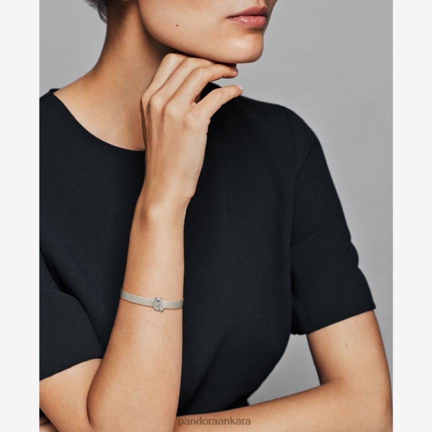 yansımalar mektubu q klip çekicilik 82N8H42 Pandora som gümüş