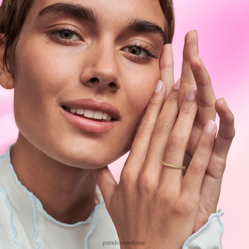 yüzüğü açacağım 82N8H570 Pandora altın kaplama